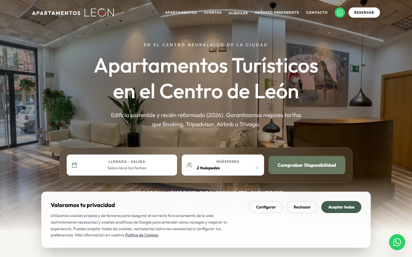 Apartamentos León - Portal de Alojamientos & Gestión Directa