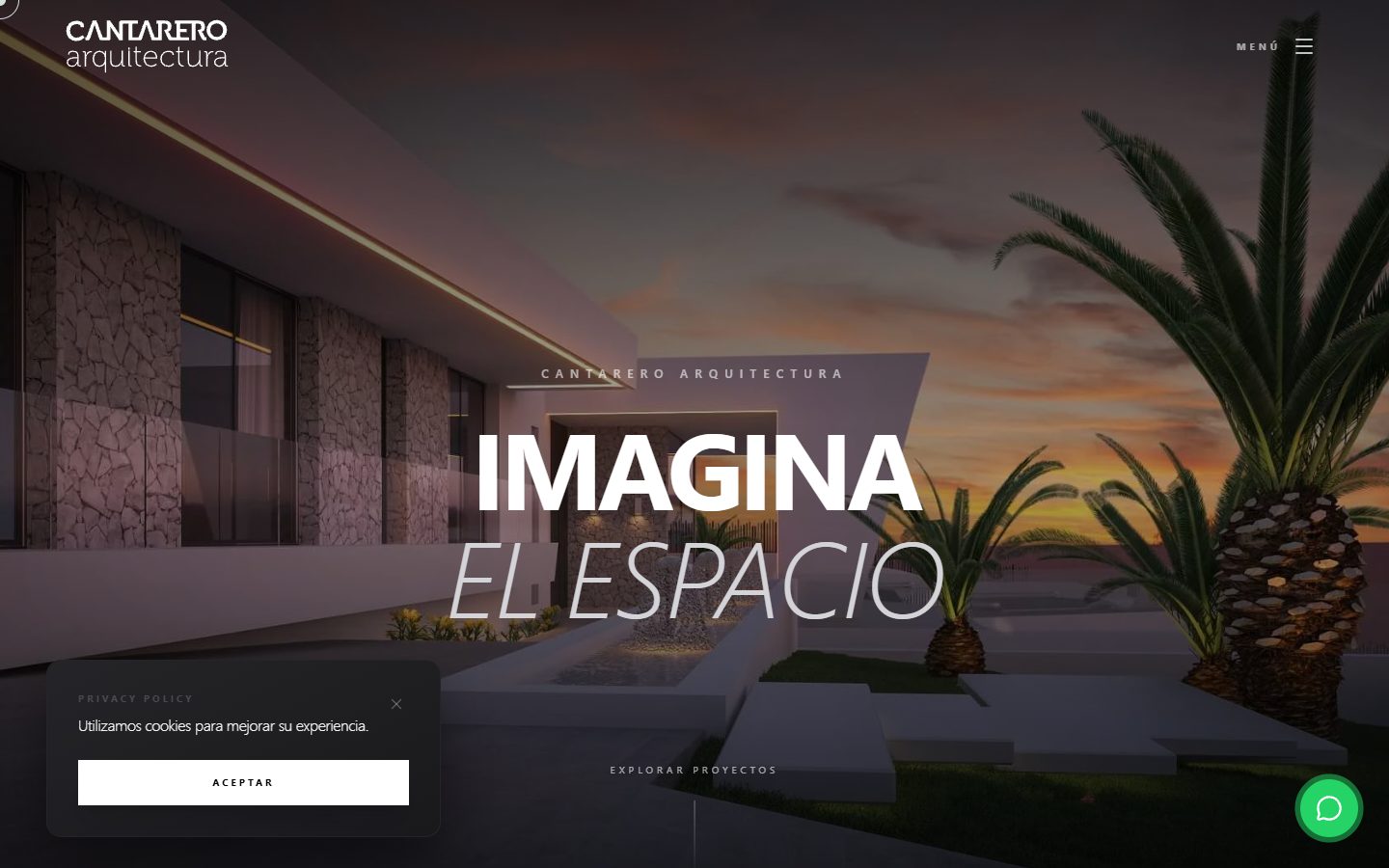 Cantarero Arquitectura - Portfolio Minimalista de Autor